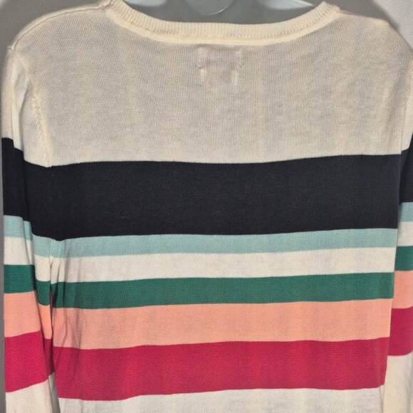 VAN HEUSEN stylish Knit sweater, colorful stripes in size Medium - Picture 6 of 12